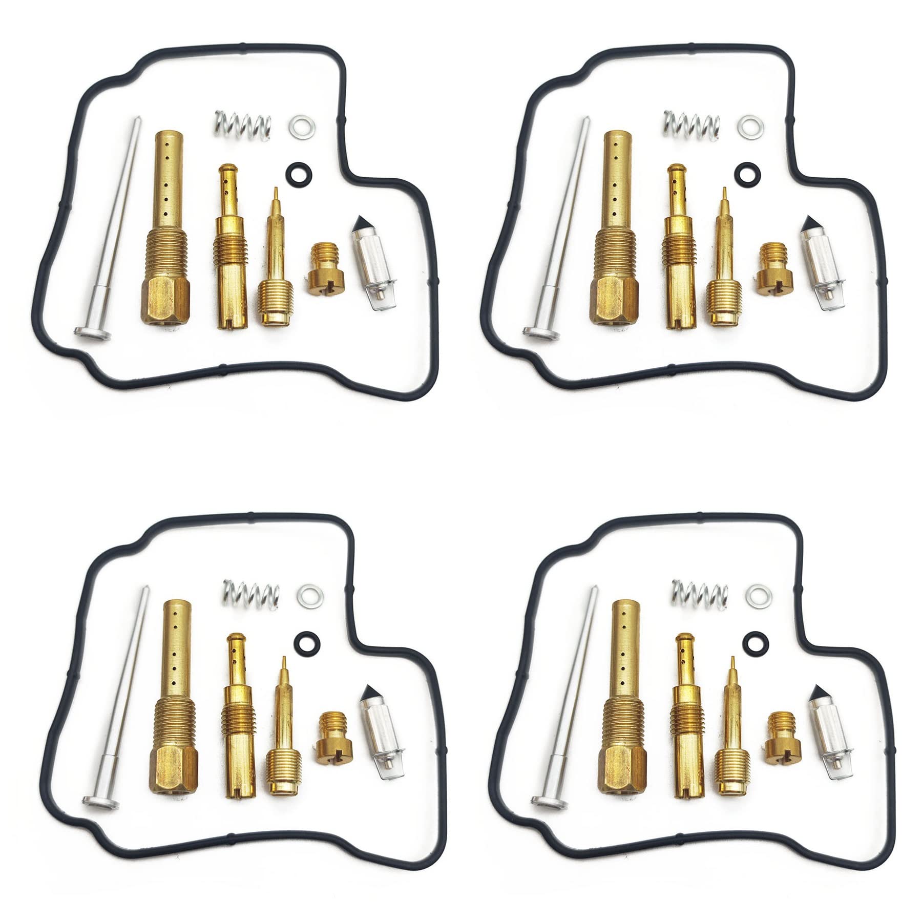 Motorrad-Motor Vergaser Reparatursatz Nadel Ventil Dichtung Luftschraube für Honda CBR250 MC14 MC17 MC19 CBR 250 (4 Sets) von PTKPLGMFVF