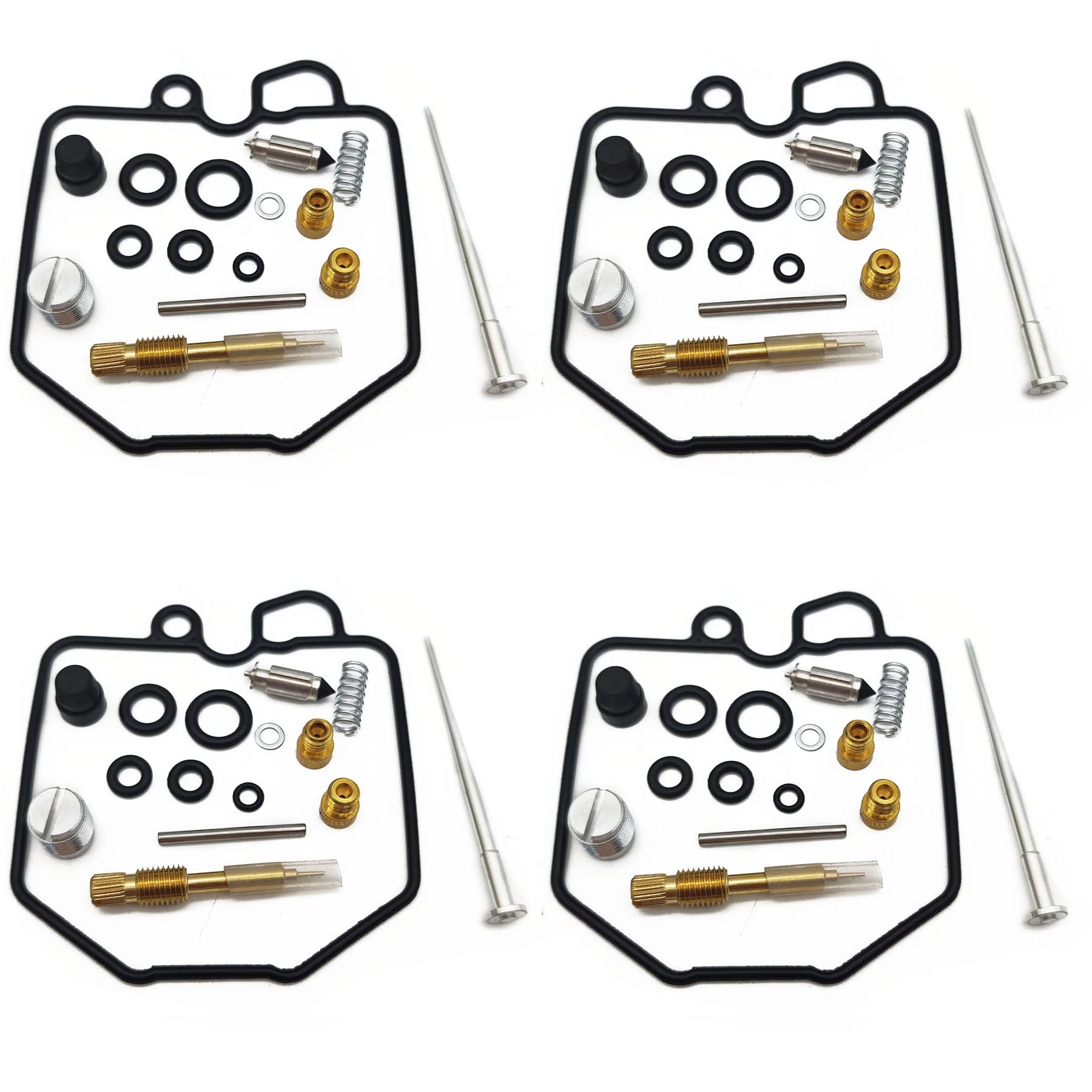 Motorrad-Motor Vergaser Reparatursatz Nadel Ventil Dichtung Luftschraube für Honda CX500C 80-82 CX500D CX500 CB 500 C D 500C 500D (4 Sets) von PTKPLGMFVF