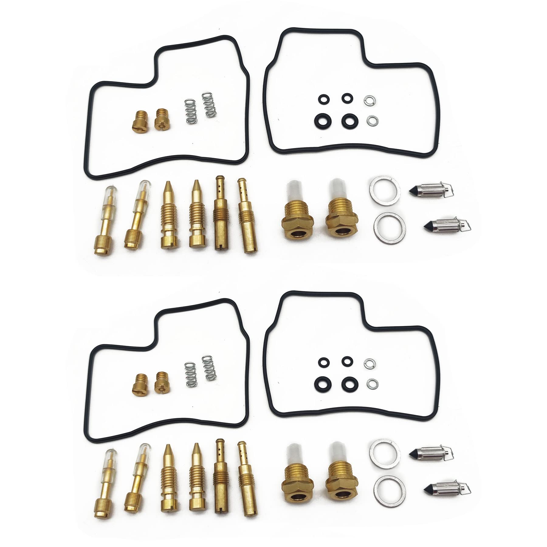 Motorrad-Motor Vergaser Reparatursatz Nadel Ventil Dichtung Luftschraube für Honda Hawk GT650 NT650 GT NT 650 1988-1991 (4 Sets) von PTKPLGMFVF