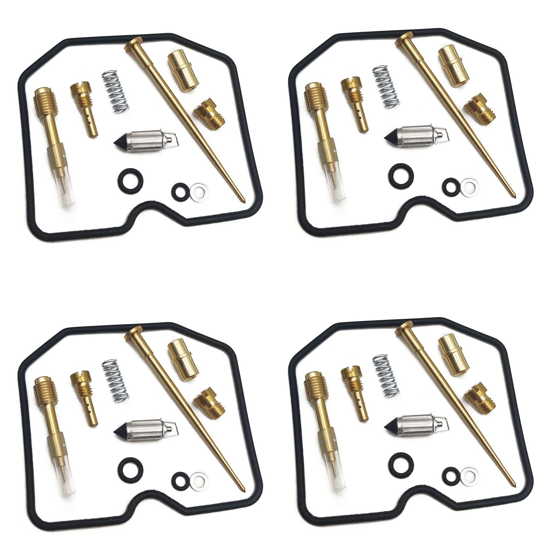 Motorrad-Motor Vergaser Reparatursatz Nadel Ventil Dichtung Luftschraube für Kawasaki KLR650 1987-2007 KLR 650 (4 Stück) von PTKPLGMFVF