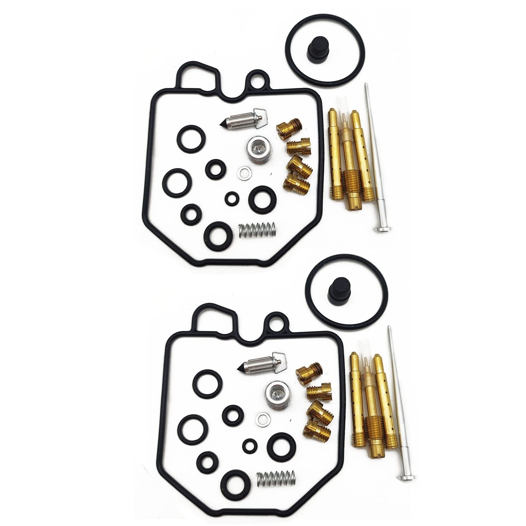 Motorrad Motor Vergaser Reparatursatz Schwimmende Nadel Sitz Dichtung Teile für Honda Hawk 400 CB400T CB400N CB400 CB 400 T N (2 Sätze) von PTKPLGMFVF
