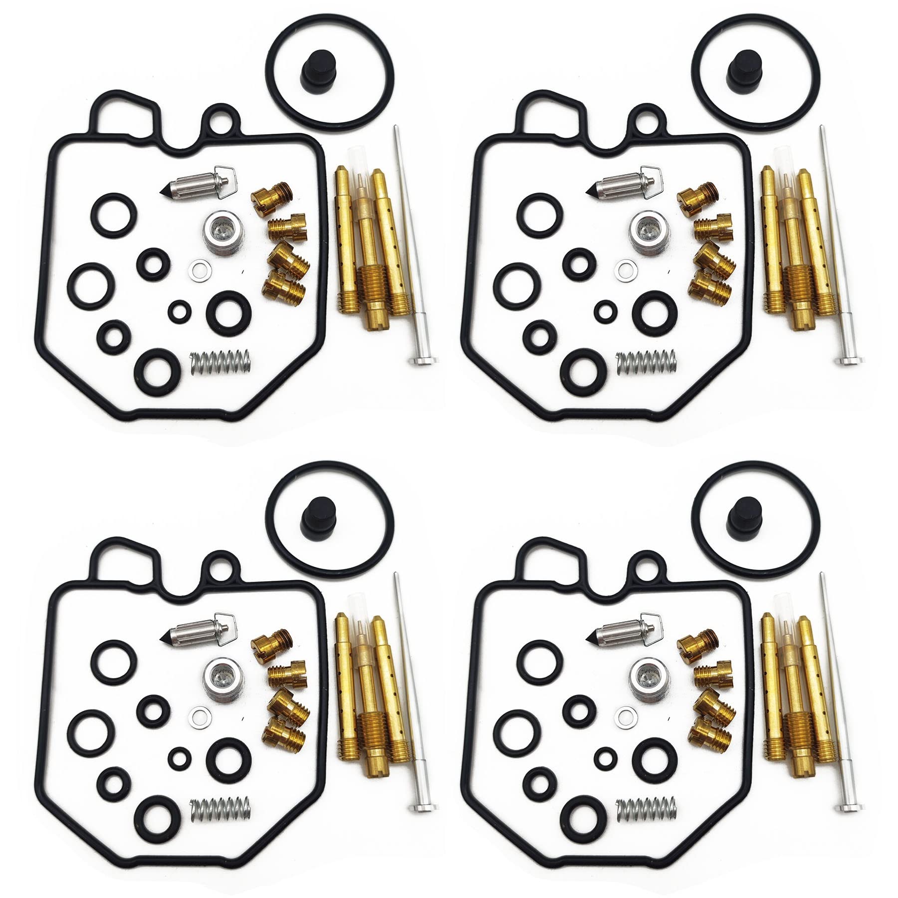 Motorrad-Motor Vergaser Reparatursatz Schwimmende Nadel Sitz Dichtungsteile für Honda Hawk 400 CB400T CB400N CB400 CB 400 T N (4 Sets) von PTKPLGMFVF