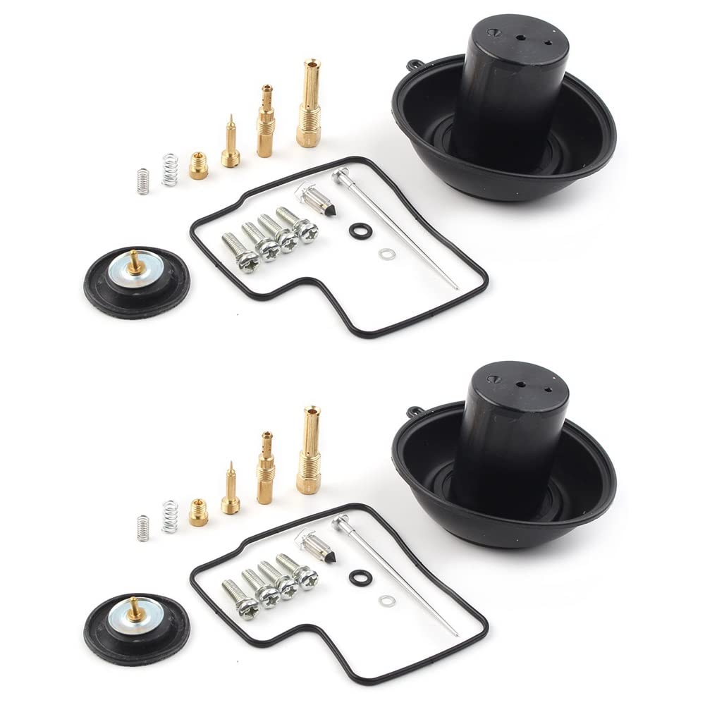 Motorrad-Reparatur-Set für Vergaser, Vergaser, Membran, Kolben, Nadel, Luftabsperrventil für 400 VLX400 VT400 1994 1995 1996 1997–2003 (2 Set) von PTKPLGMFVF