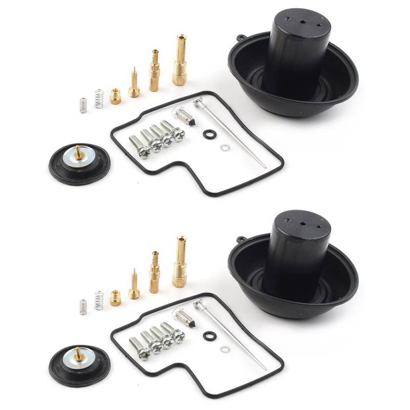 Motorrad-Reparatur-Set für Vergaser, Vergaser, Membran, Kolben, Nadel, Luftabsperrventil für 400 VLX400 VT400 1994 1995 1996 1997–2003 (2 Set) von PTKPLGMFVF