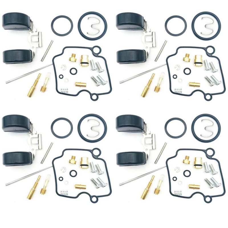 Motorrad-Vergaser-Reparatur-Kits, Ölbecher, schwimmende Nadel-Dichtung, Ersatzteile, Zubehör für YM YBR125 JYM125 VM22 YBR JYM (4 Set) von PTKPLGMFVF