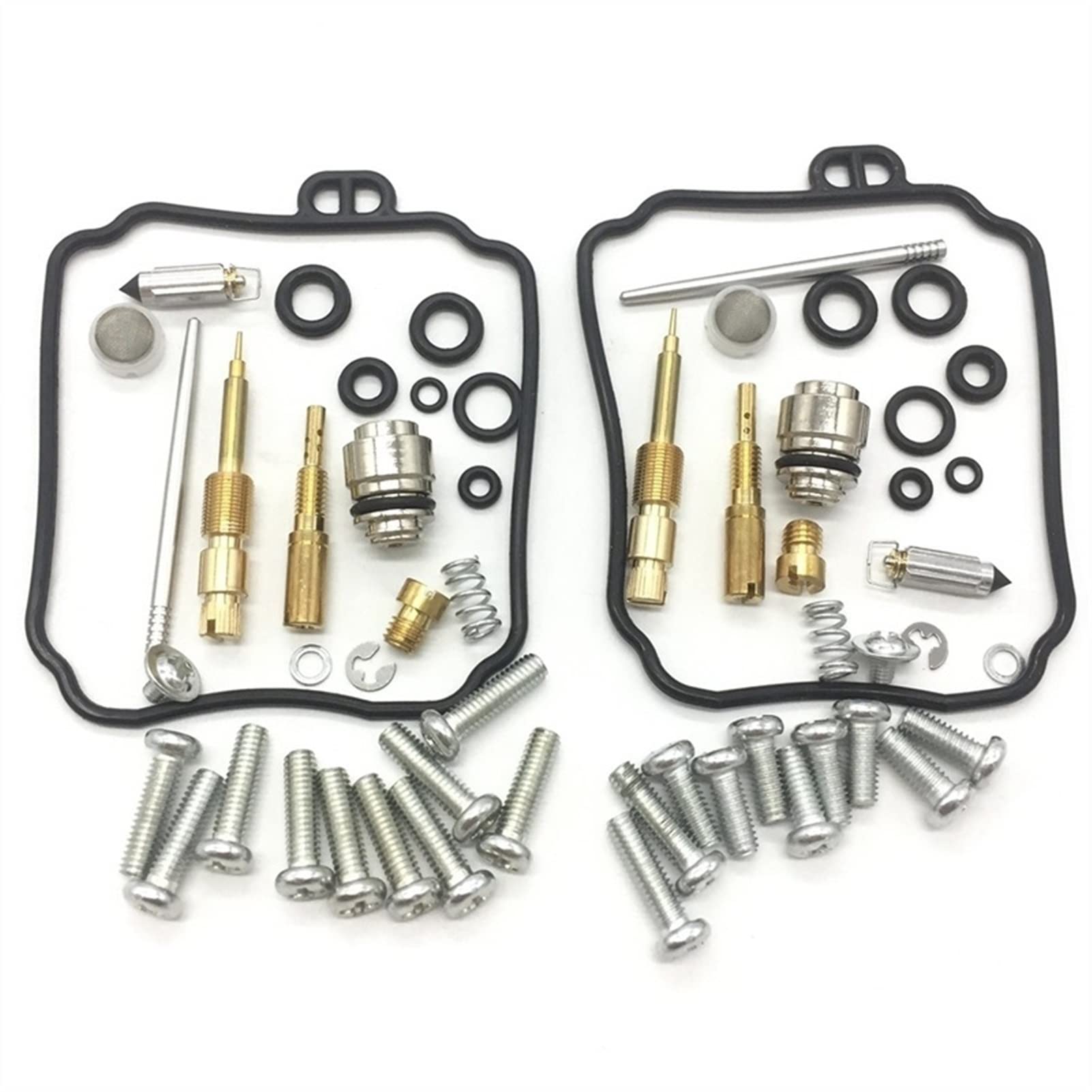 Motorrad-Vergaser-Reparatursatz, Dichtung, Nadel, Sitzventil, Schrauben, Umbauteile für YM XVS65A V-STAR 650 Classic 1998–2005 (1 Set) von PTKPLGMFVF