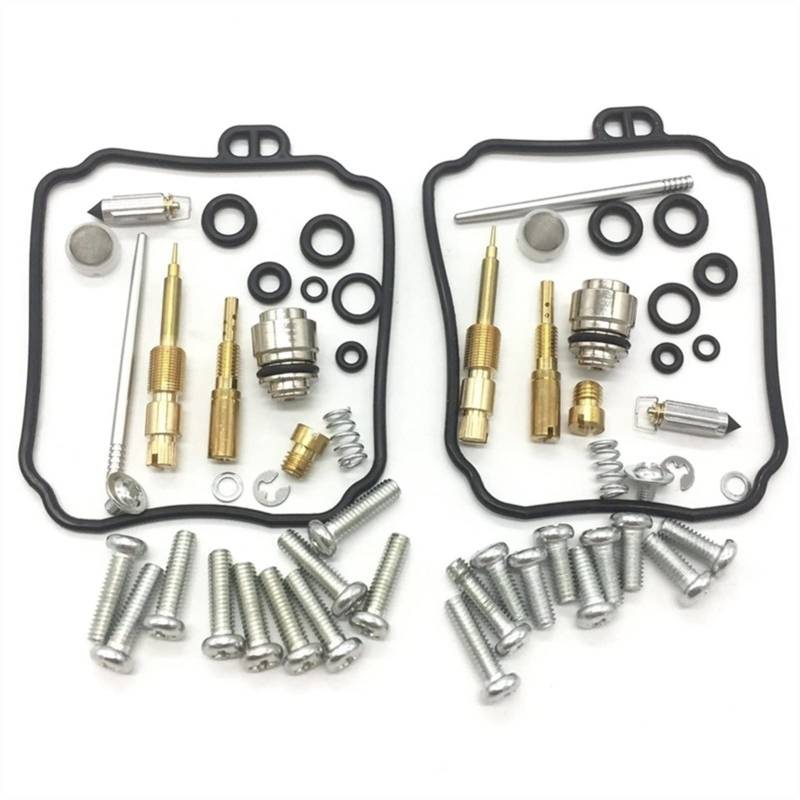 Motorrad-Vergaser-Reparatursatz, Dichtung, Nadel, Sitzventil, Schrauben, Umbauteile für YM XVS65A V-STAR 650 Classic 1998–2005 (1 Set) von PTKPLGMFVF