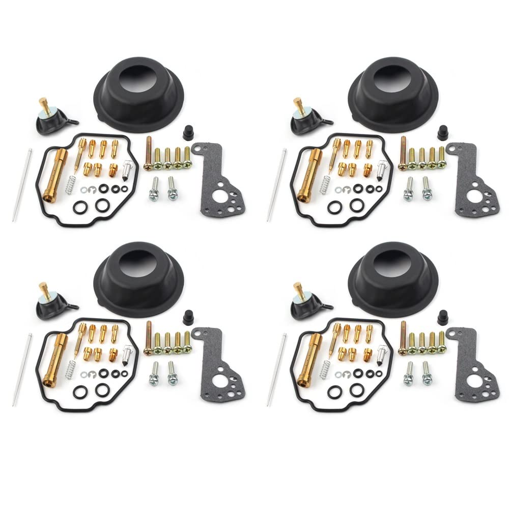 Motorrad-Vergaser-Reparatursatz, Hauptdüse, Luftabschaltventil, Dichtung, Schrauben, Teile für VMAX V-Max 1200 VMX12 Dichtung (4 Set) von PTKPLGMFVF
