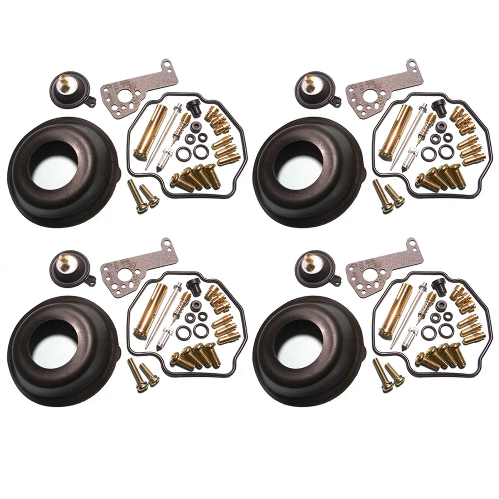 Motorrad-Vergaser-Reparatursatz, Hauptdüse, Schwimmerschale, Dichtung, Nadel, Sitzventil, Umbauteile für VMAX V-Max 1200 VMX12 (4 Set) von PTKPLGMFVF