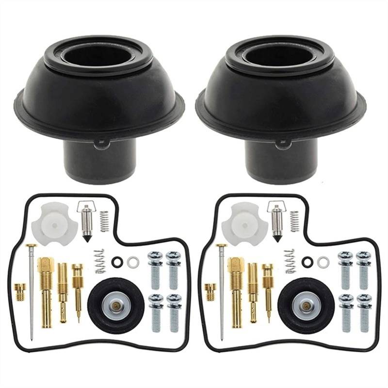 Motorrad-Vergaser-Reparatursatz, Kolben, Vakuummembran, schwimmende Nadel-Dichtungsteile für VLX400 Steed Shadow VLX 400 von PTKPLGMFVF