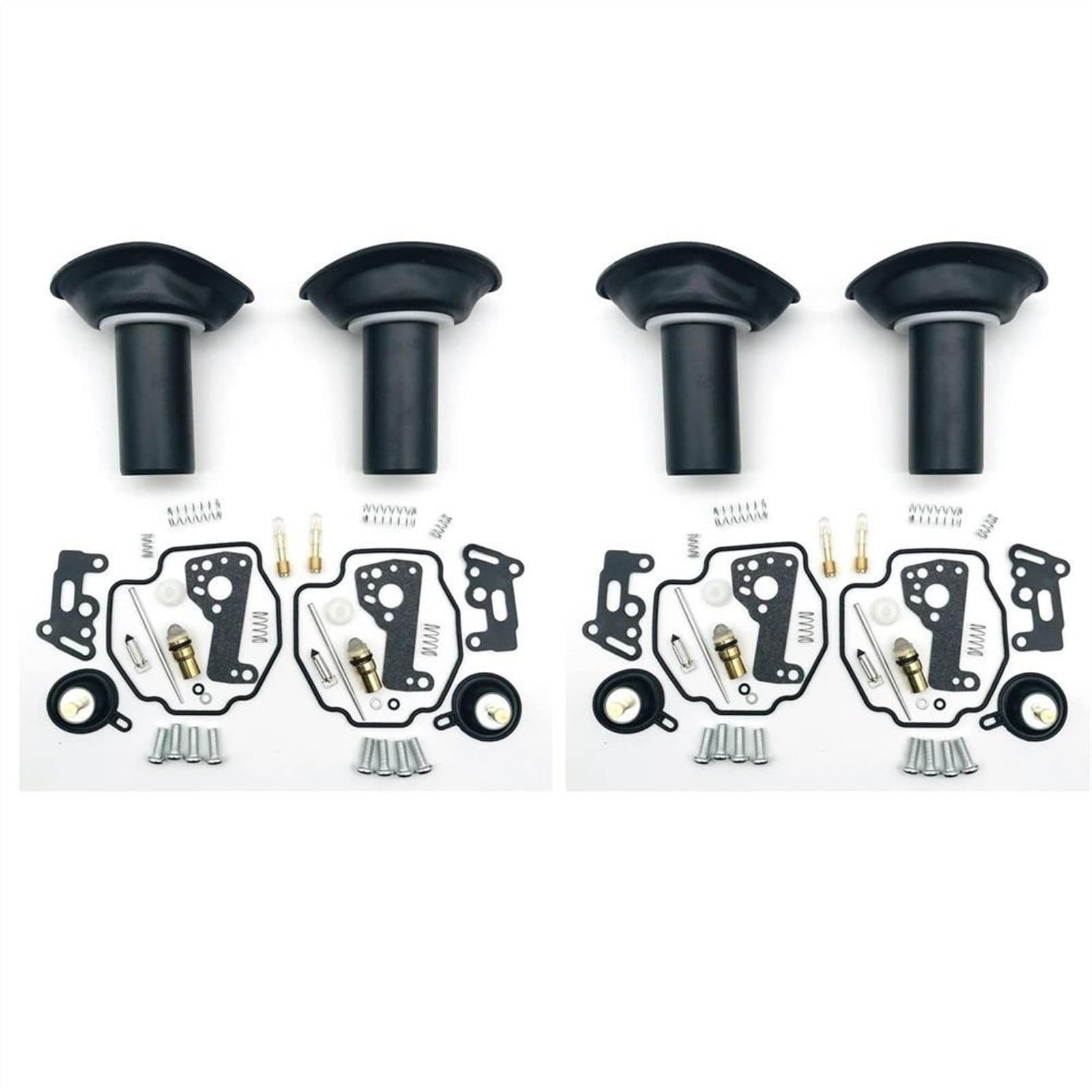 Motorrad-Vergaser-Reparatursatz, Kolben-Membrandichtung, Luftabsperrventil für Yamaha Virago XV535 1990–2001 XV 535 (4 Set) von PTKPLGMFVF