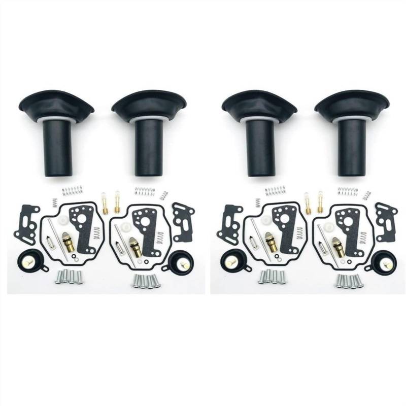 Motorrad-Vergaser-Reparatursatz, Kolben-Membrandichtung, Luftabsperrventil für Yamaha Virago XV535 1990–2001 XV 535 (4 Set) von PTKPLGMFVF