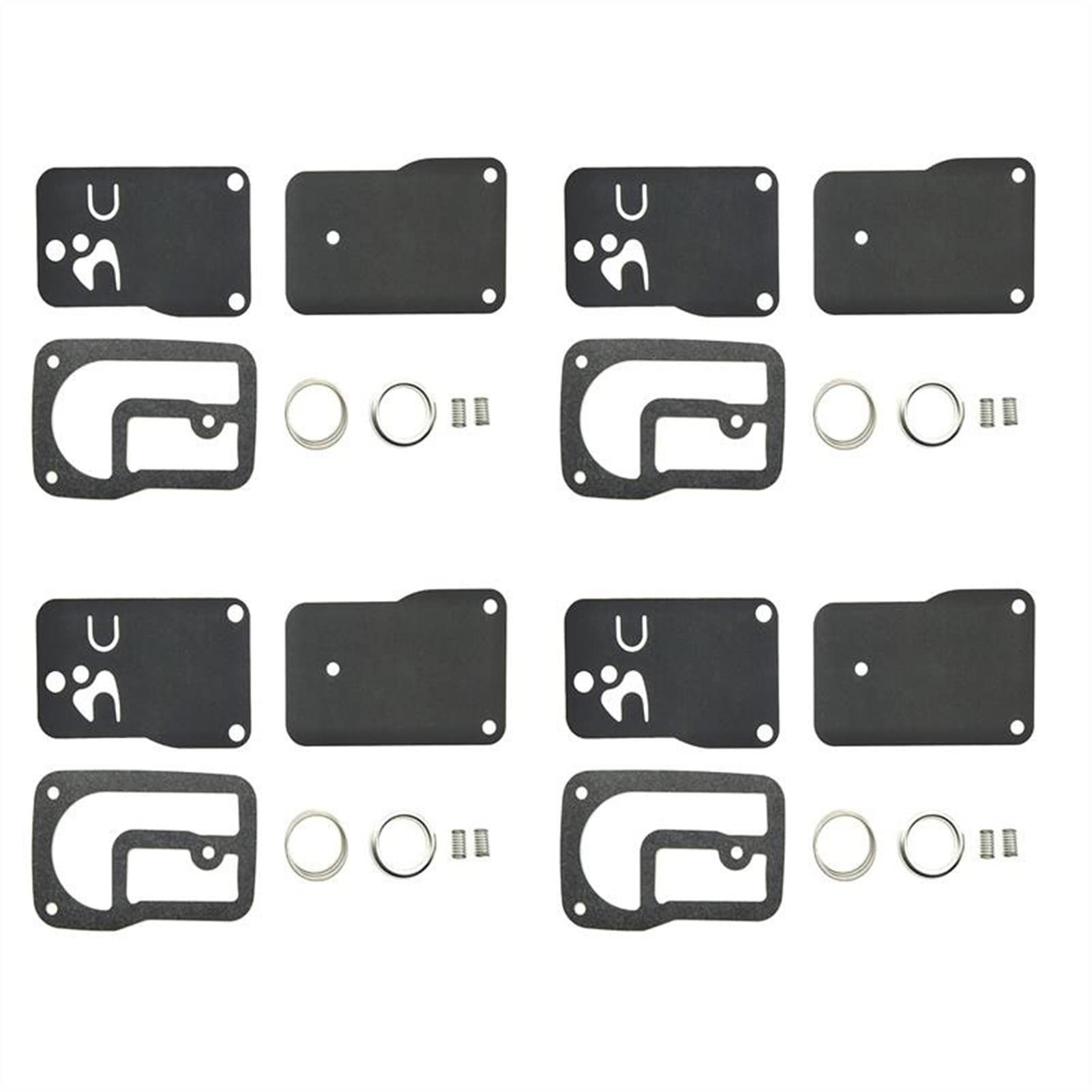 Motorrad-Vergaser-Reparatursatz, Kraftstoffpumpe, Membran-Umbauteile für 393397 253700-255400 400400-422700 16-18 (4 Set) von PTKPLGMFVF