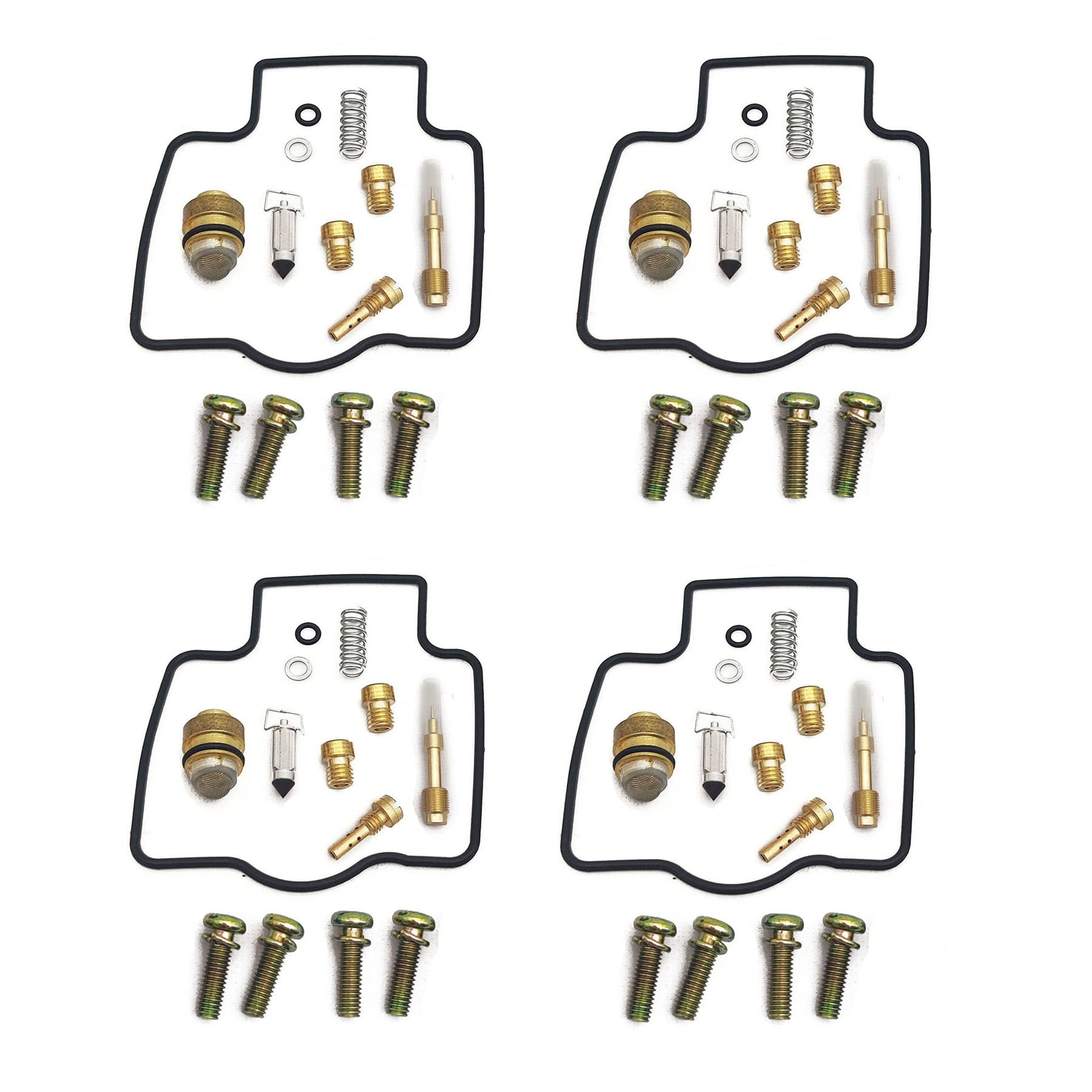 Motorrad-Vergaser-Reparatursatz, schwimmende Nadel, Sitzdichtungsteile, kompatibel mit YZF600R 1997–2007, YZF600, YZF 600 R 600R (Rotbraun) von PTKPLGMFVF