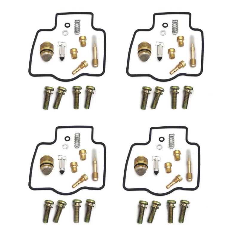 Motorrad-Vergaser-Reparatursatz, schwimmende Nadel, Sitzdichtungsteile, kompatibel mit YZF600R 1997–2007, YZF600, YZF 600 R 600R (Rotbraun) von PTKPLGMFVF