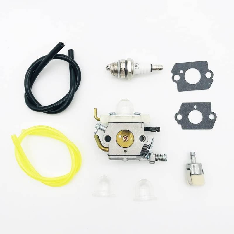 Vergaser-Kit mit Kraftstoffleitungsdichtung, Zündkerze für WTA-33 PB-250 Power Blower A021001881 A021001882 Primer Bulbs Zündkerze von PTKPLGMFVF
