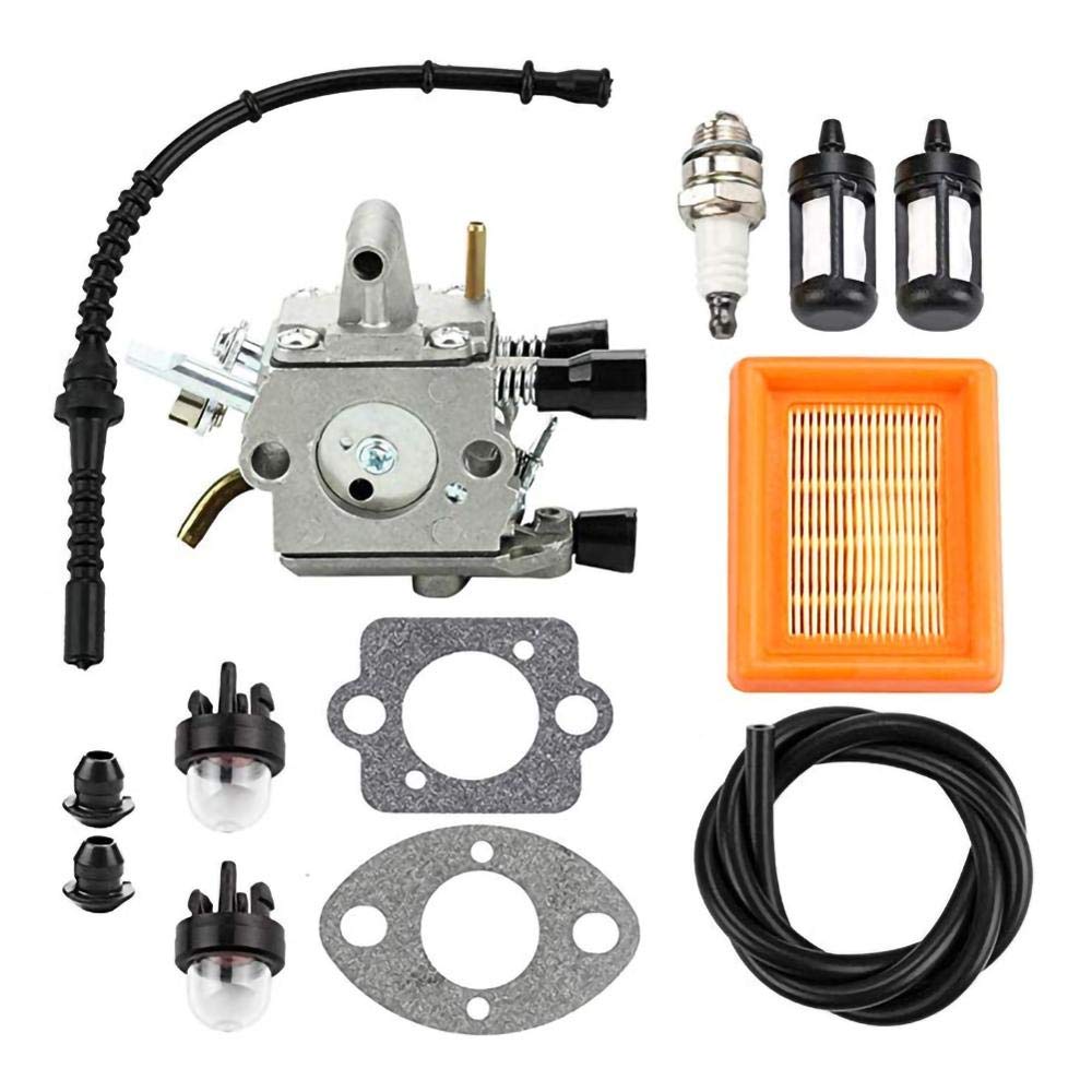 Vergaser-Luftfilter-Primer-Glühbirne, Kraftstoff-Repower-Set, kompatibel mit FS120, FS200, FS250, FS300, FS350, FR350, FR450, Rasentrimmer Vergaser-Luftfilter-Primer-Glühbirne, Kraftstoff-Repower-Set, kompatibel mit FS120, FS200, FS250, FS300, FS350, FR350, FR450, Rasentrimmer von PTKPLGMFVF