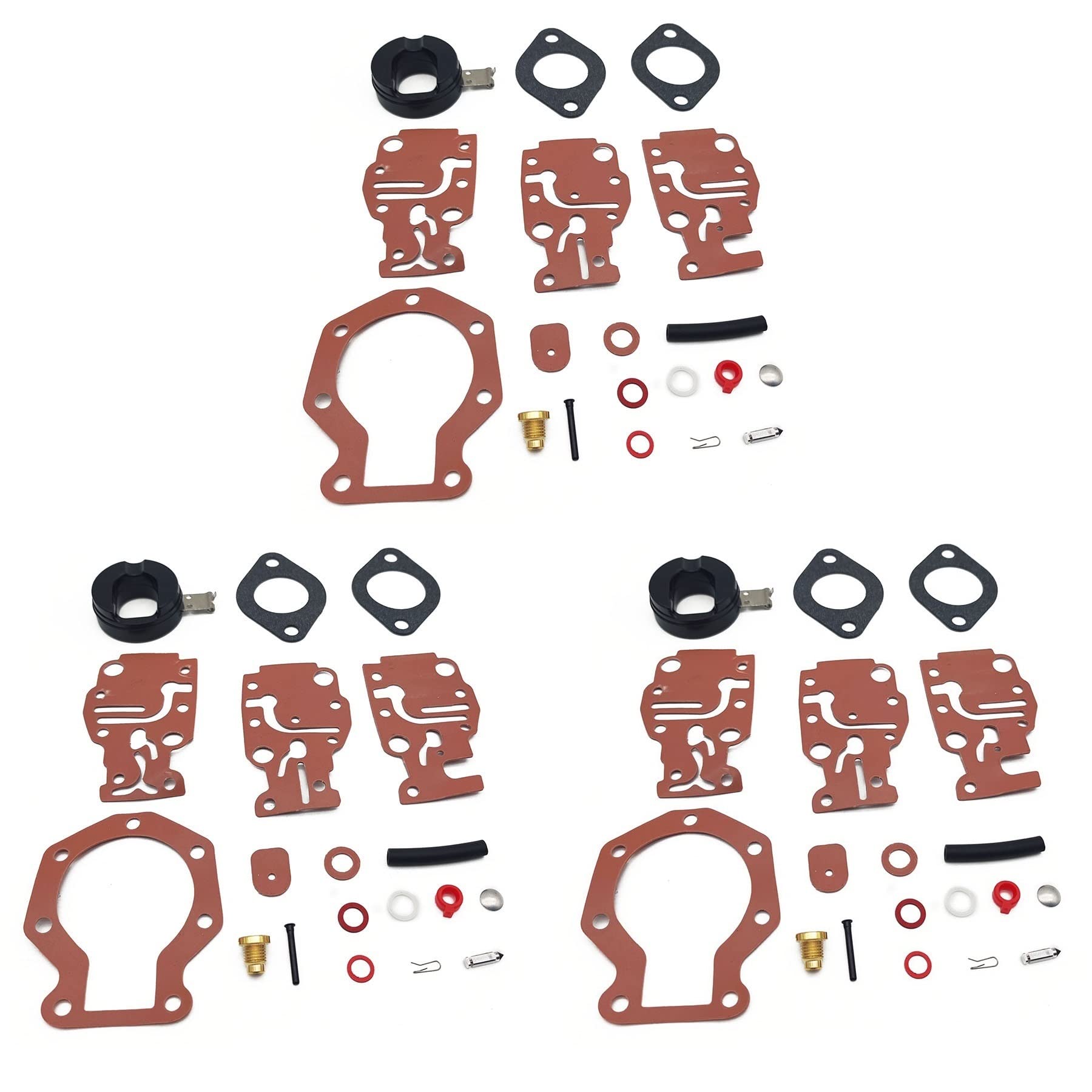 Vergaser-Reparatur-Set für Johnson Evinrude 439073 431897 6 8 9,9 15 20 PS (3 Stück) von PTKPLGMFVF