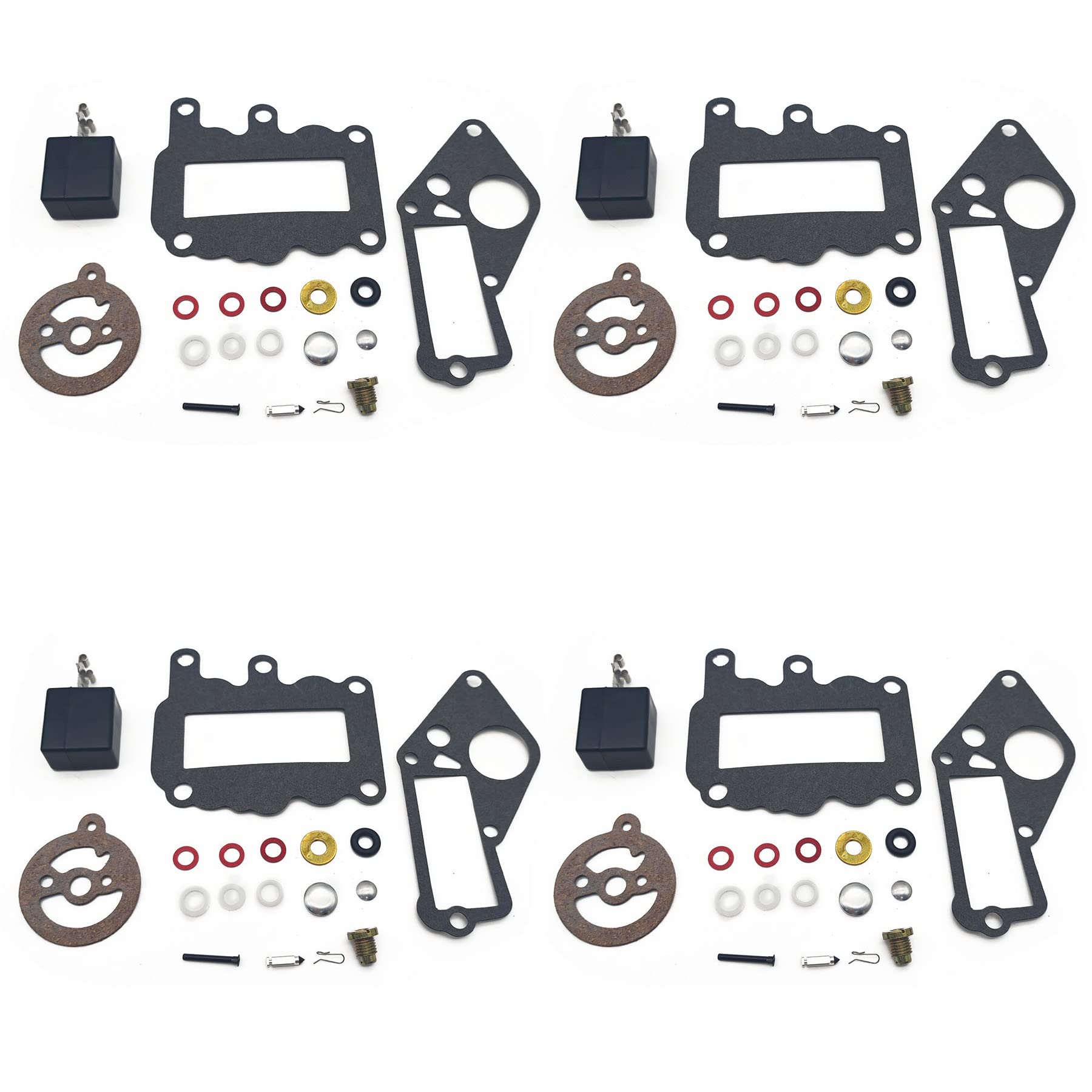 Vergaser-Reparatur-Set für Johnson Evinrude Außenborder 9,5 PS BRP/OMC Vergaser 382048 (4 Sets) von PTKPLGMFVF