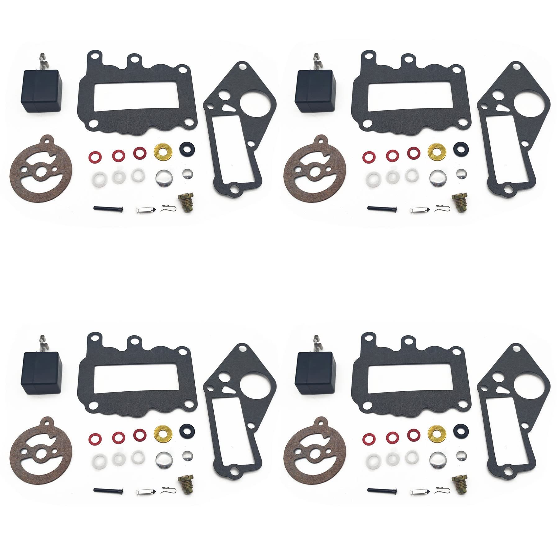 Vergaser-Reparatur-Set für Johnson Evinrude Außenborder 9,5 PS BRP/OMC Vergaser 382048 (4 Sets) von PTKPLGMFVF