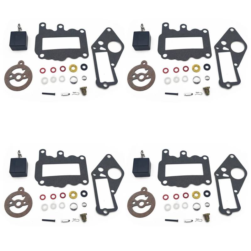 Vergaser-Reparatur-Set für Johnson Evinrude Außenborder 9,5 PS BRP/OMC Vergaser 382048 (4 Sets) von PTKPLGMFVF