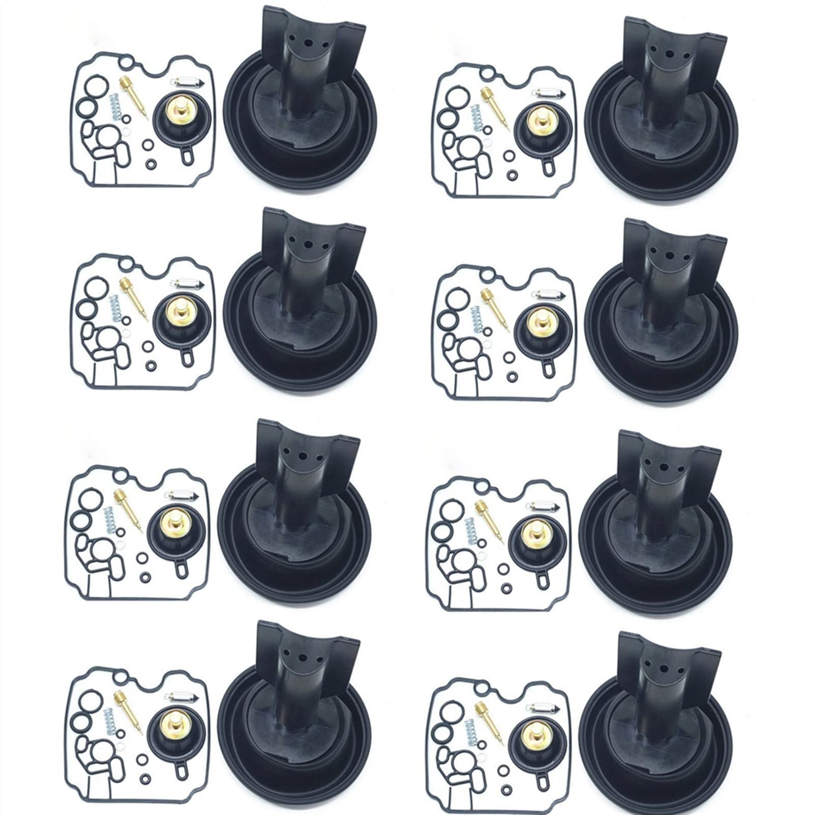 Vergaser-Reparatur-Set für TDM850 TDM 850 Gakset Schwimmernadelventil, Pilotschraube, Vakuumkolbenmembran (4 Set) von PTKPLGMFVF