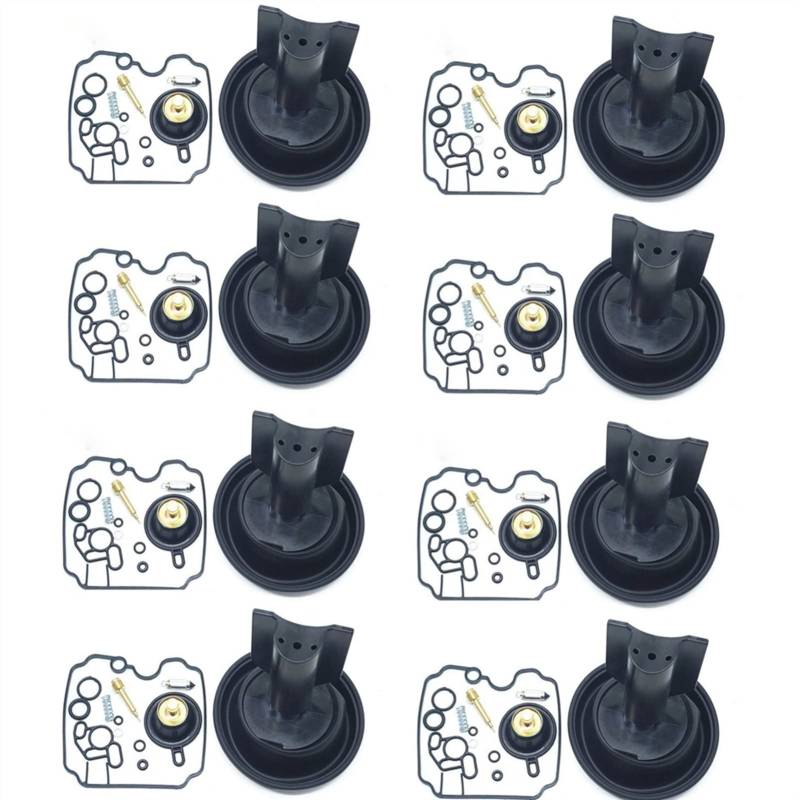 Vergaser-Reparatur-Set für TDM850 TDM 850 Gakset Schwimmernadelventil, Pilotschraube, Vakuumkolbenmembran (4 Set) von PTKPLGMFVF