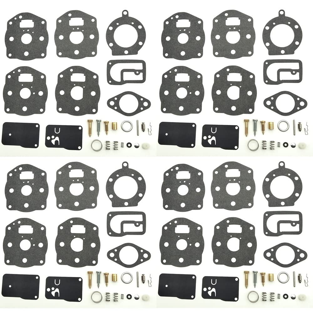 Vergaser-Reparatur-Set für Vergaser-Reparatur, Überholungssatz für 394502 491539 694056 402447 402451 402707 422437 422442 422445 (4SET) von PTKPLGMFVF