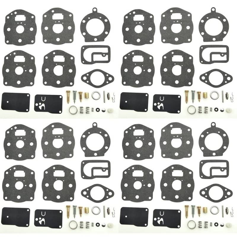 Vergaser-Reparatur-Set für Vergaser-Reparatur, Überholungssatz für 394502 491539 694056 402447 402451 402707 422437 422442 422445 (4SET) von PTKPLGMFVF