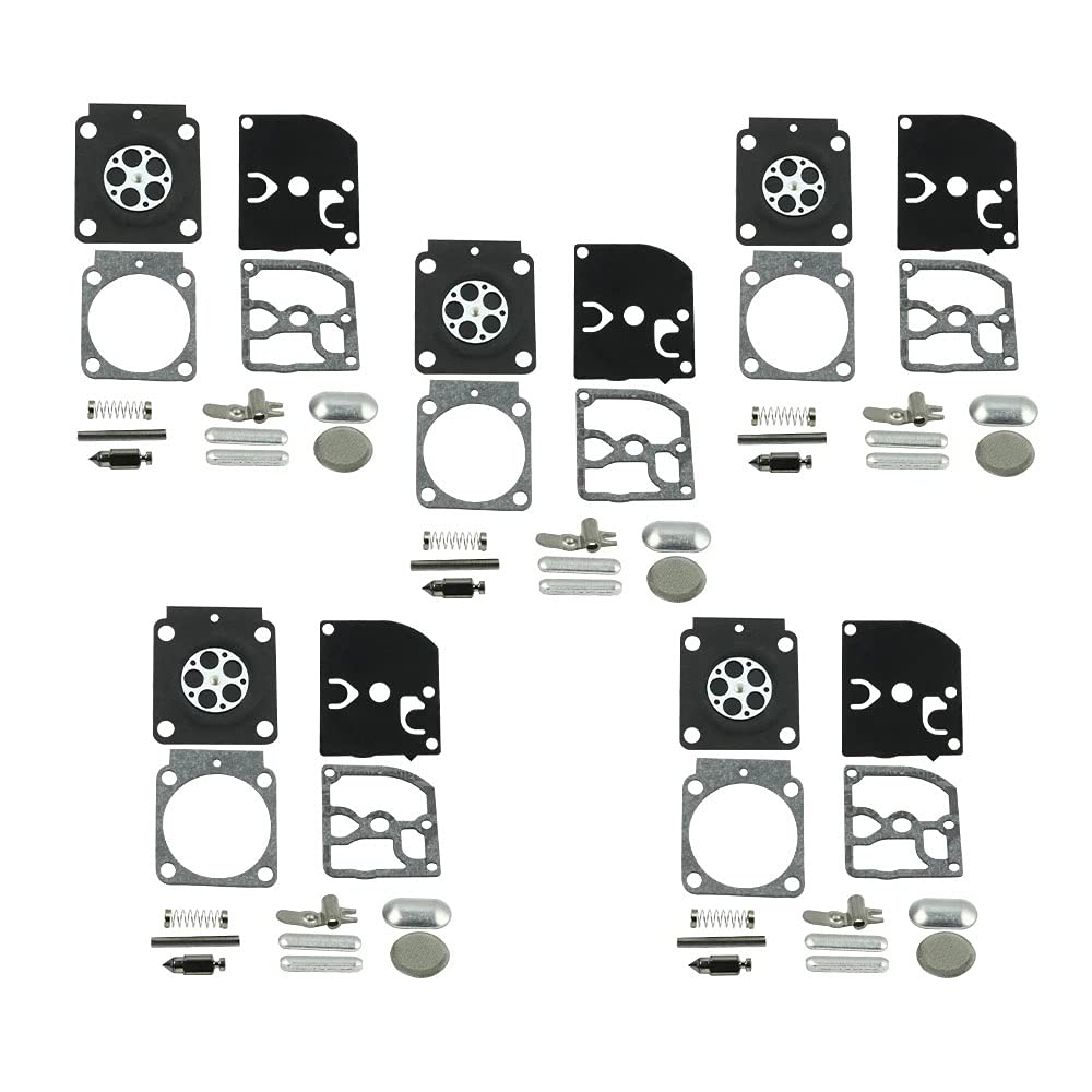 Vergaser-Reparaturdichtungssatz RB-100, kompatibel mit HS45, FS38, FS55, BG45, MM55, C1Q, Membran-Kettensägenschneider (10 Set) von PTKPLGMFVF