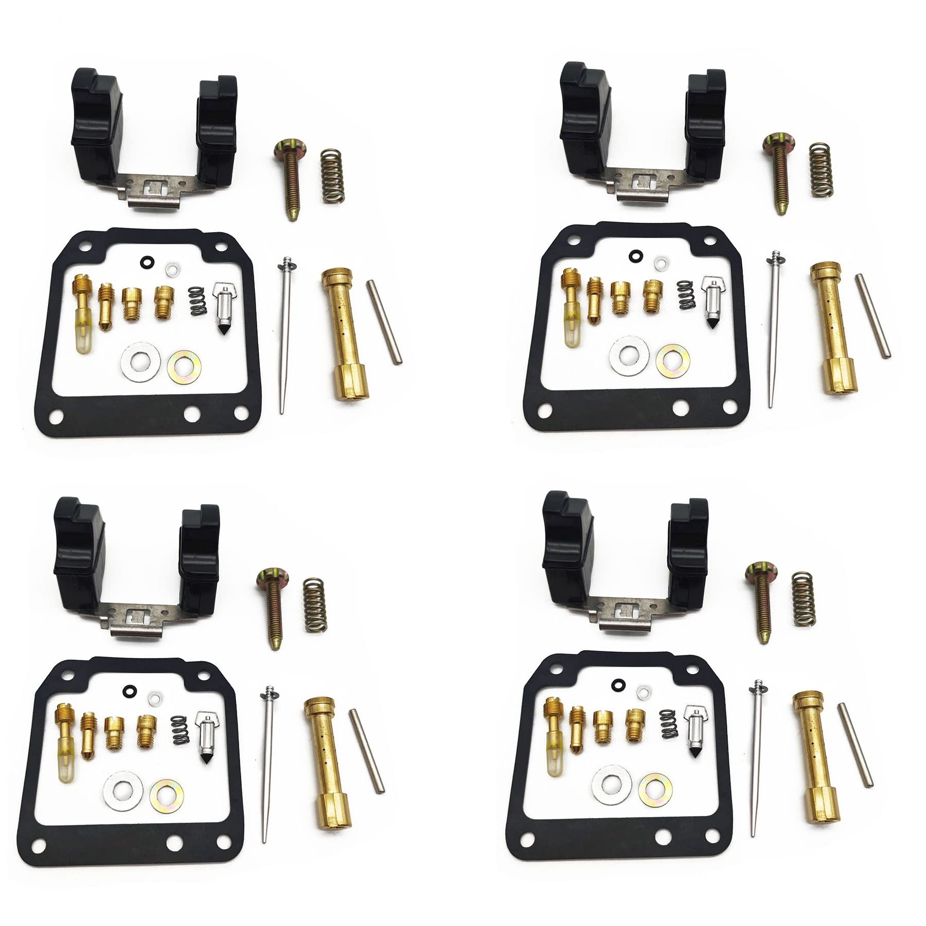 Vergaser-Reparatursatz, Nadel-Ventildichtung, Luftschraube und Schwimmer für Suzuki GN125 GN200 GN 125 200 (4psc) von PTKPLGMFVF