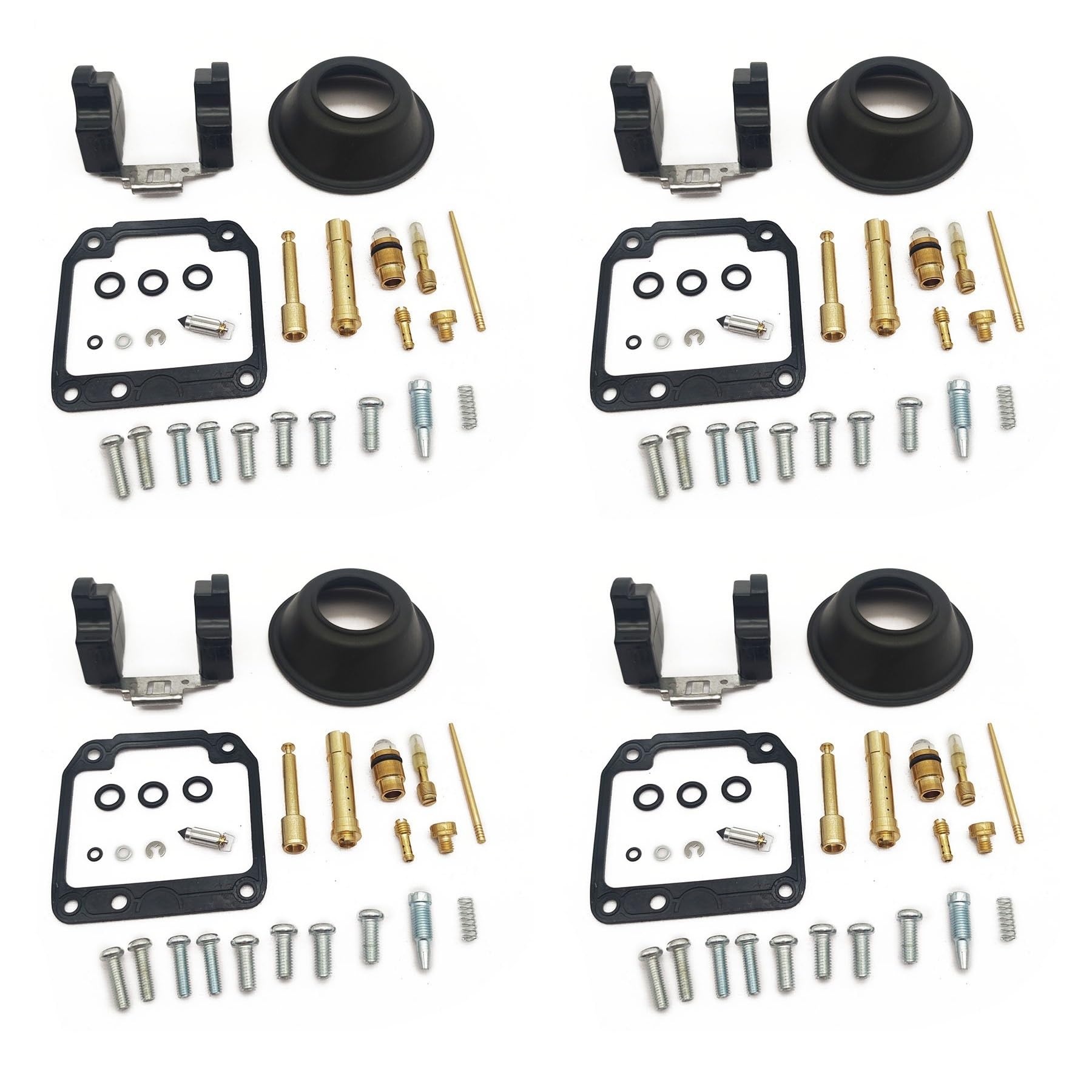 Vergaser-Reparatursatz, Nadelventildichtung, Luftschraube, Vakuummembran und Schwimmer für Yamaha XJR400 1993–1998, XJR 400 (4 Stück) von PTKPLGMFVF