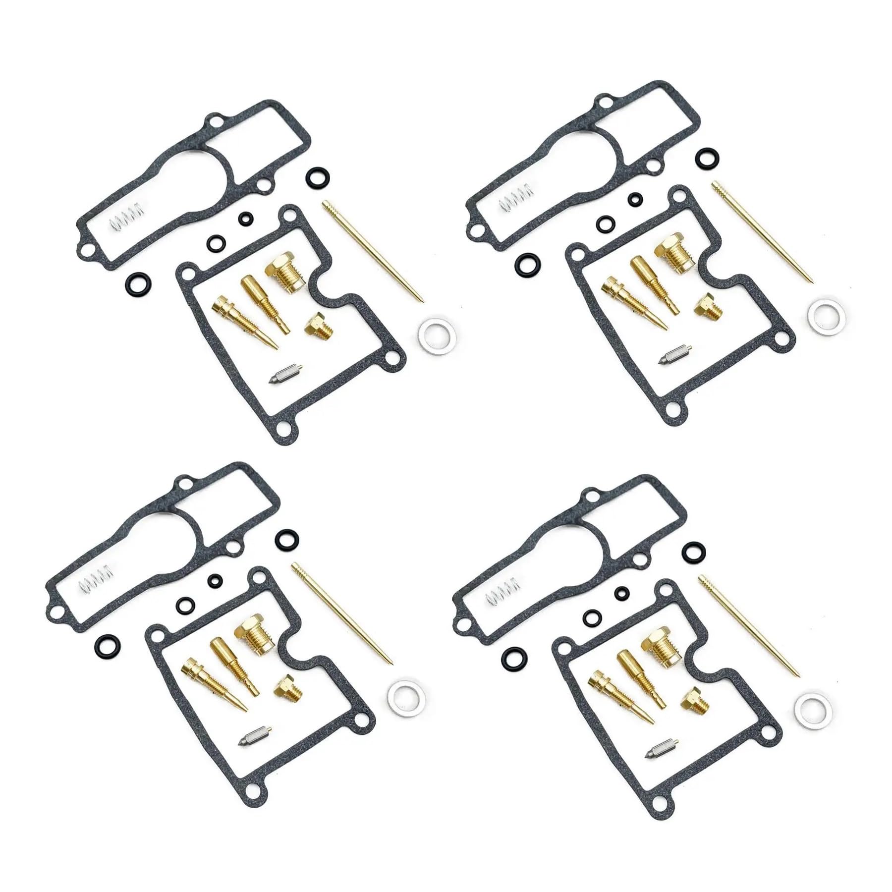 Vergaser-Reparatursatz, schwimmende Nadel, Sitzteil, Dichtung, kompatibel mit Z550A, Z550C, Z550D, Z550, Z, 550A, C, D, 550A, 550C, 550D (4 Reparatursätze) von PTKPLGMFVF