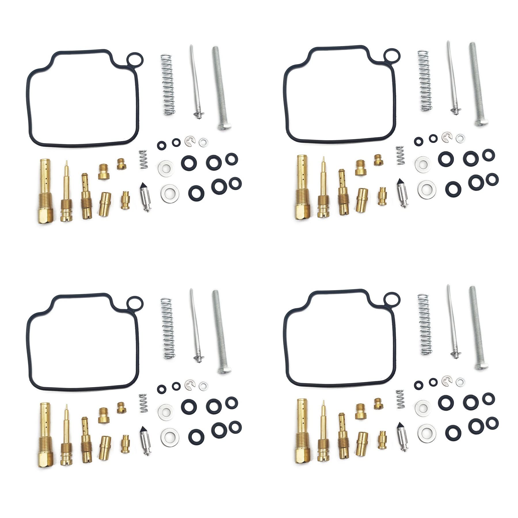 Vergaser-Reparatursatz, schwimmende Nadel-Dichtung, Luftschraubenteile für Honda TRX350 Rancher TRX 350 FE FM TE TM 2004–2006 (4 Sets) von PTKPLGMFVF