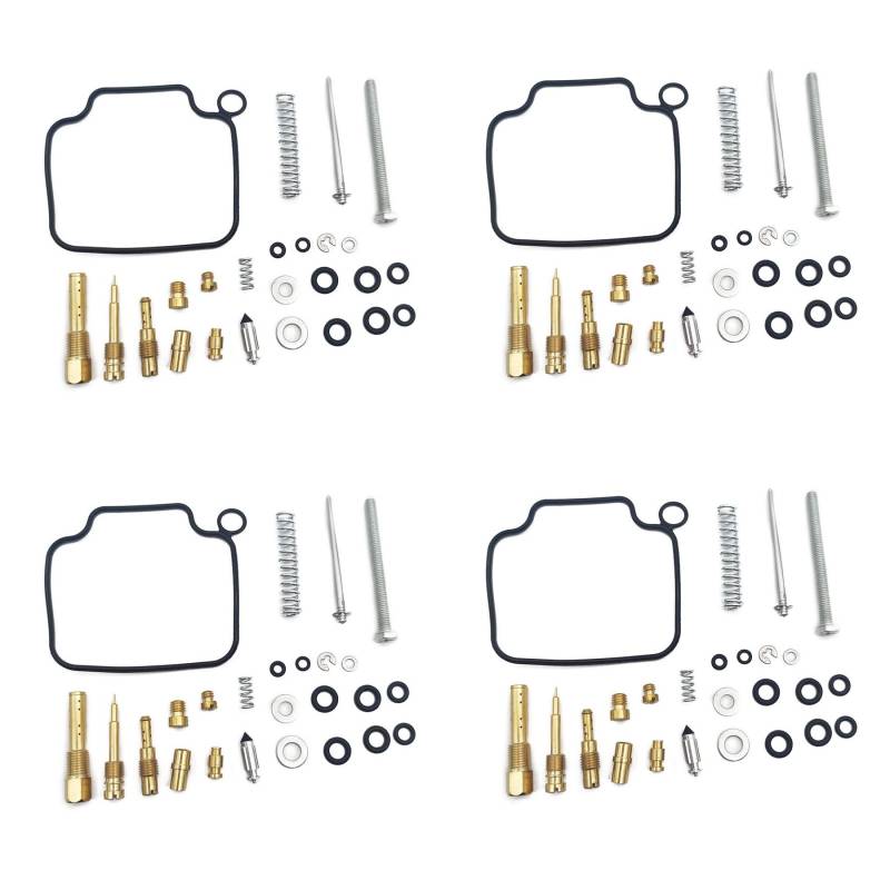 Vergaser-Reparatursatz, schwimmende Nadel-Dichtung, Luftschraubenteile für Honda TRX350 Rancher TRX 350 FE FM TE TM 2004–2006 (4 Sets) von PTKPLGMFVF