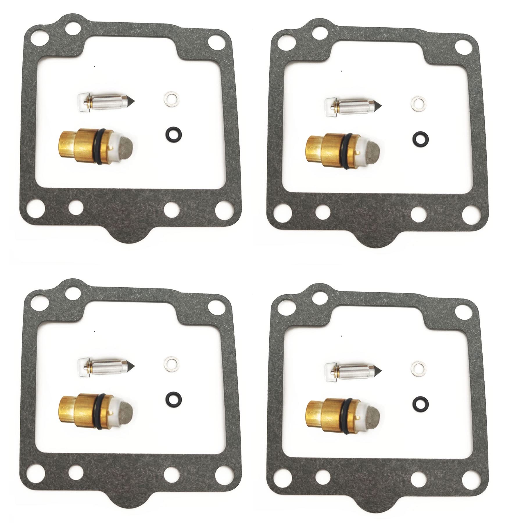 Vergaser-Reparatursatz, schwimmende Nadel-Dichtung für Yamaha XS400 1980-1982 XS 400 XS 400 SR250SE 3Y8 3TH5 SR 250 SR250 SE (4 Sets) von PTKPLGMFVF