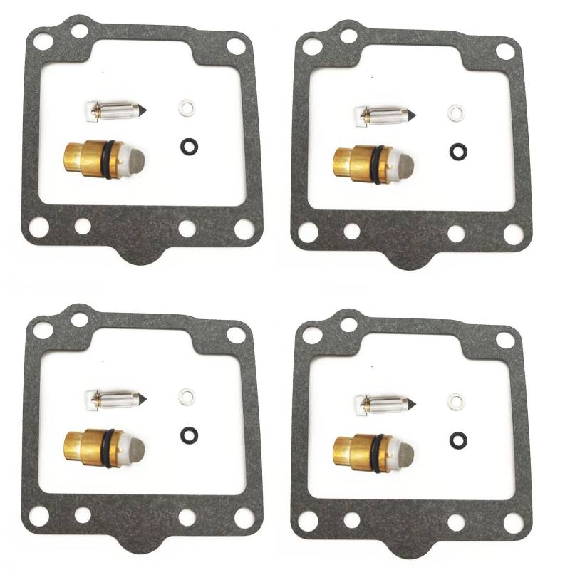 Vergaser-Reparatursatz, schwimmende Nadel-Dichtung für Yamaha XS400 1980-1982 XS 400 XS 400 SR250SE 3Y8 3TH5 SR 250 SR250 SE (4 Sets) von PTKPLGMFVF