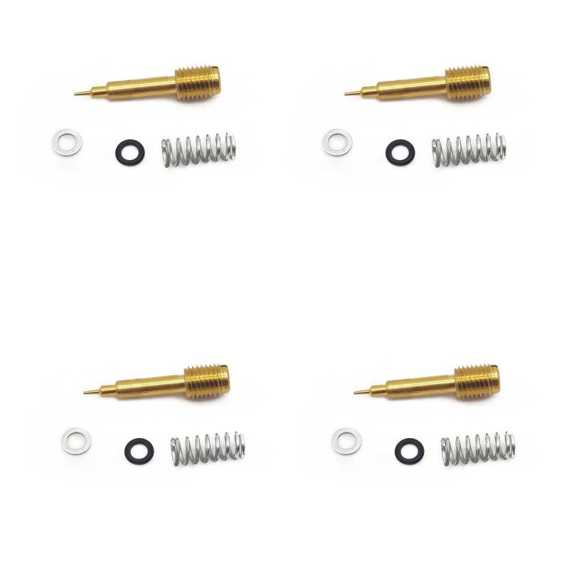 Vergaser-Reparatursatz, schwimmende Nadel-Dichtung mit Kolben Vakuummembran, kompatibel mit ZZR400 ZX400 1990–2006 ZZR ZX 400 (Elfenbein) von PTKPLGMFVF