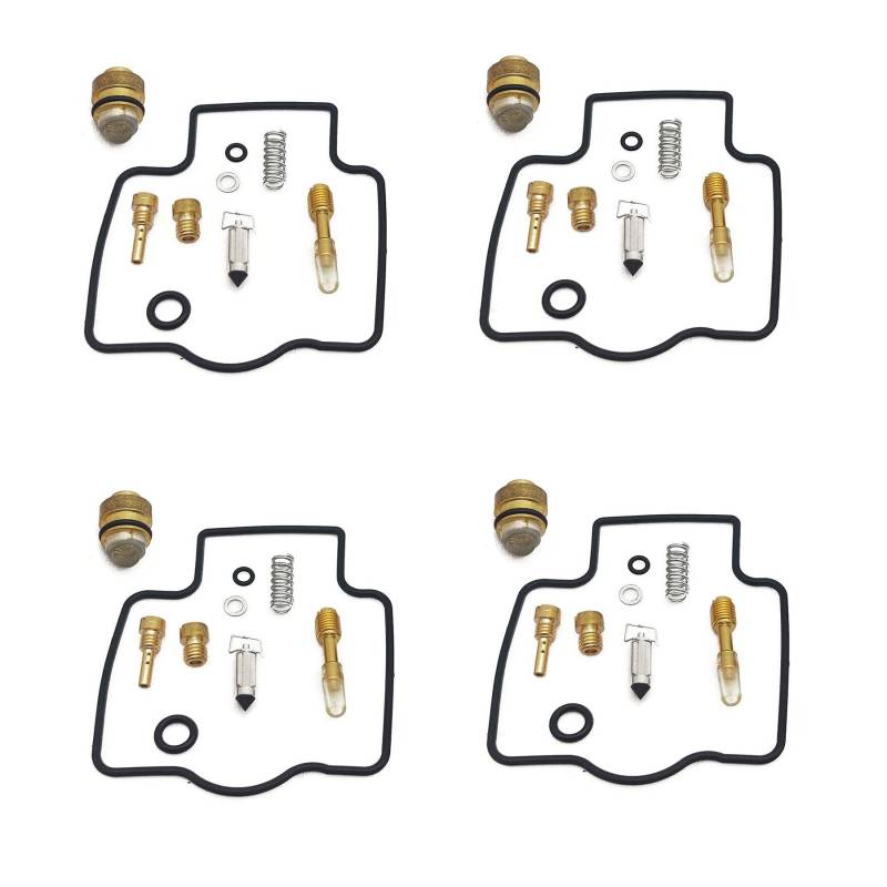 Vergaser-Reparatursatz, schwimmende Nadel-Dichtung mit Kolben Vakuummembran, kompatibel mit ZZR400 ZX400 1990–2006 ZZR ZX 400 (Gold) von PTKPLGMFVF