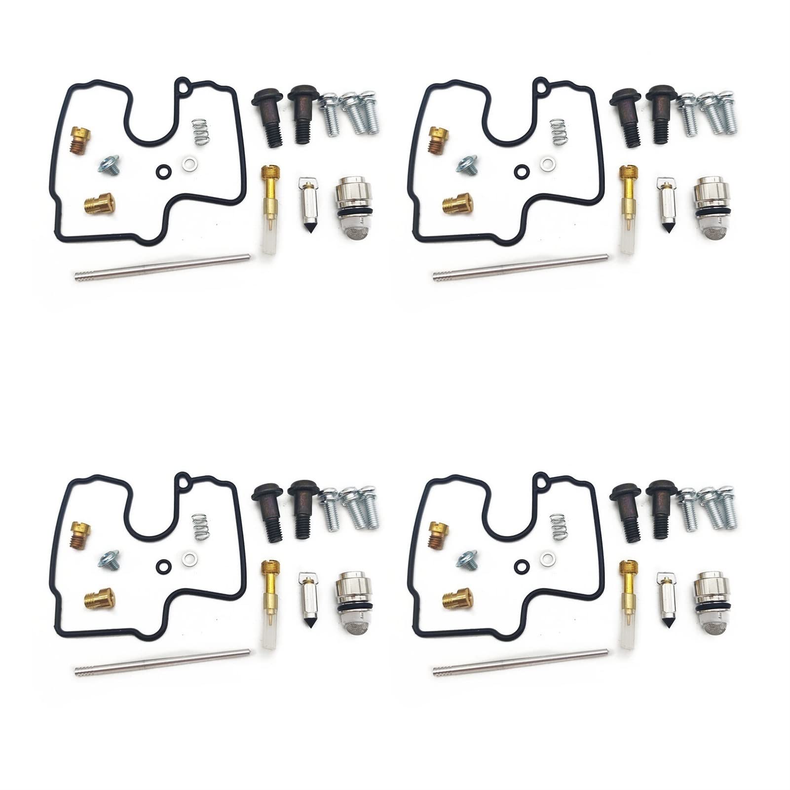 Vergaser-Reparatursatz, schwimmende Nadel-Dichtungsteile für Suzuki VL1500 Intruder 1998–2004 VL 1500 (4 Sätze) von PTKPLGMFVF