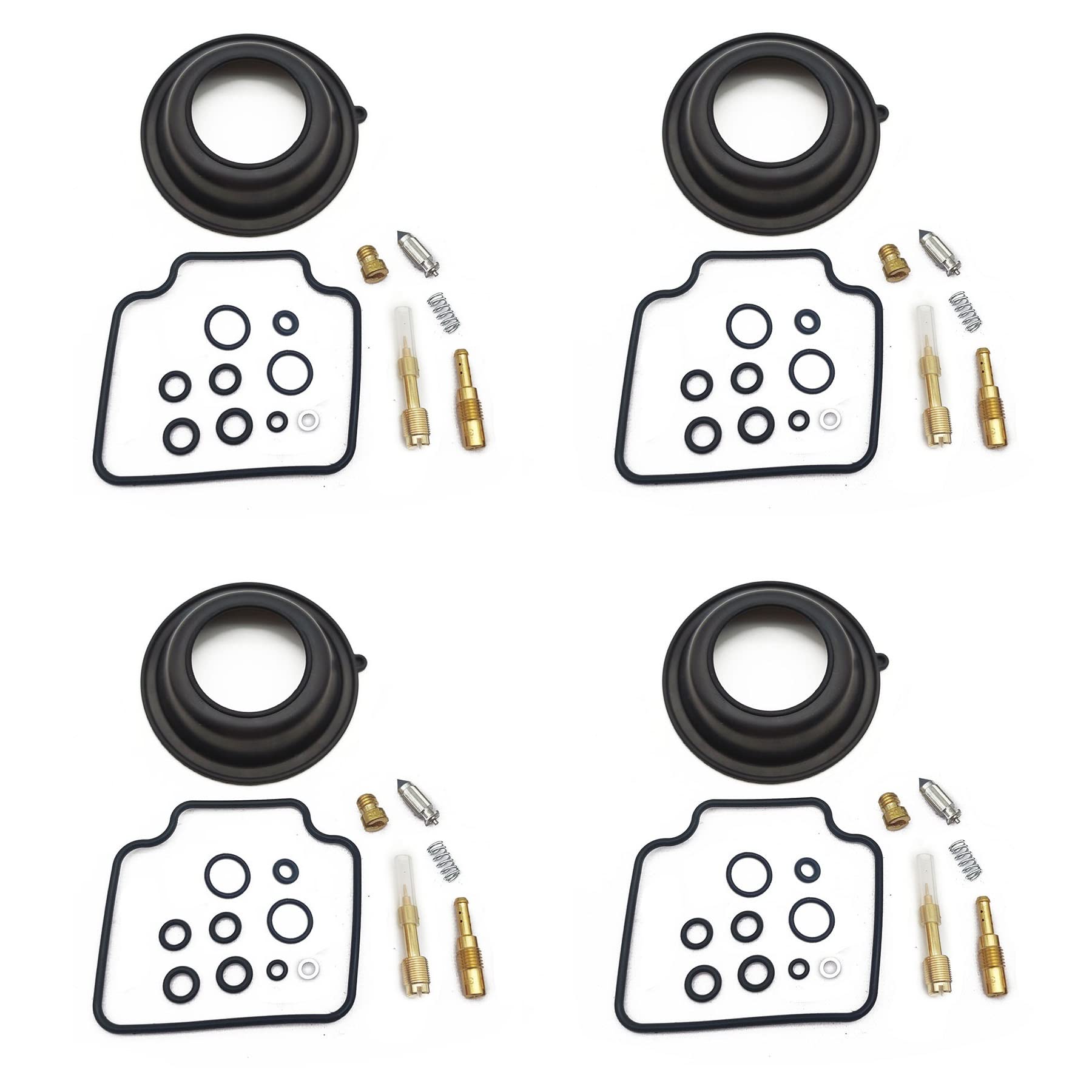 Vergaser Reparatursatz Nadel Ventil Dichtung Luftschraube Vakuum Membran für Honda CB1300SF/SC40 1997-1999 CB 1300 CB1300 SF SC 40 (4 Sets) von PTKPLGMFVF
