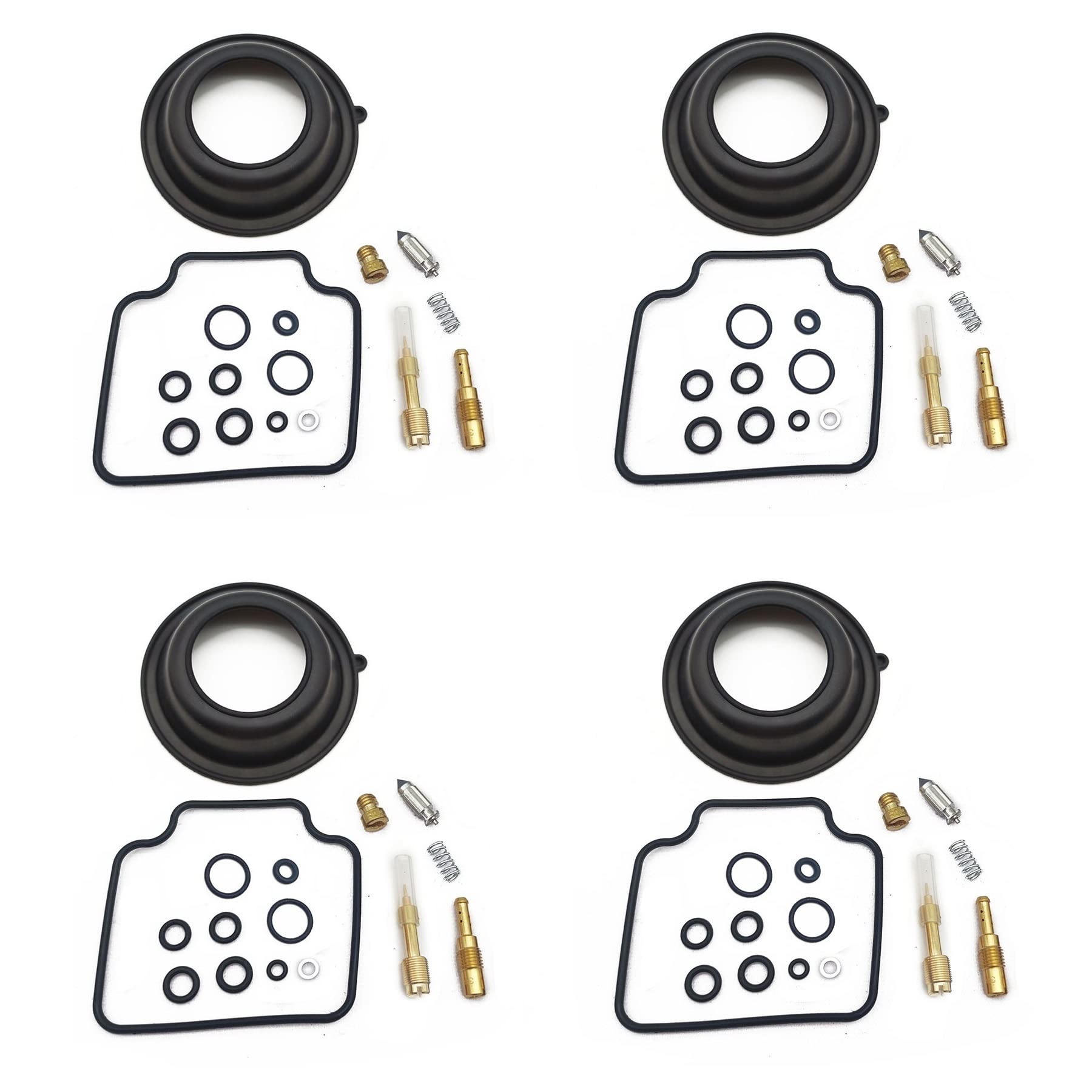 Vergaser Reparatursatz Nadel Ventil Dichtung Luftschraube Vakuum Membran für Honda CB1300SF/SC40 1997-1999 CB 1300 CB1300 SF SC 40 (4 Stück) von PTKPLGMFVF
