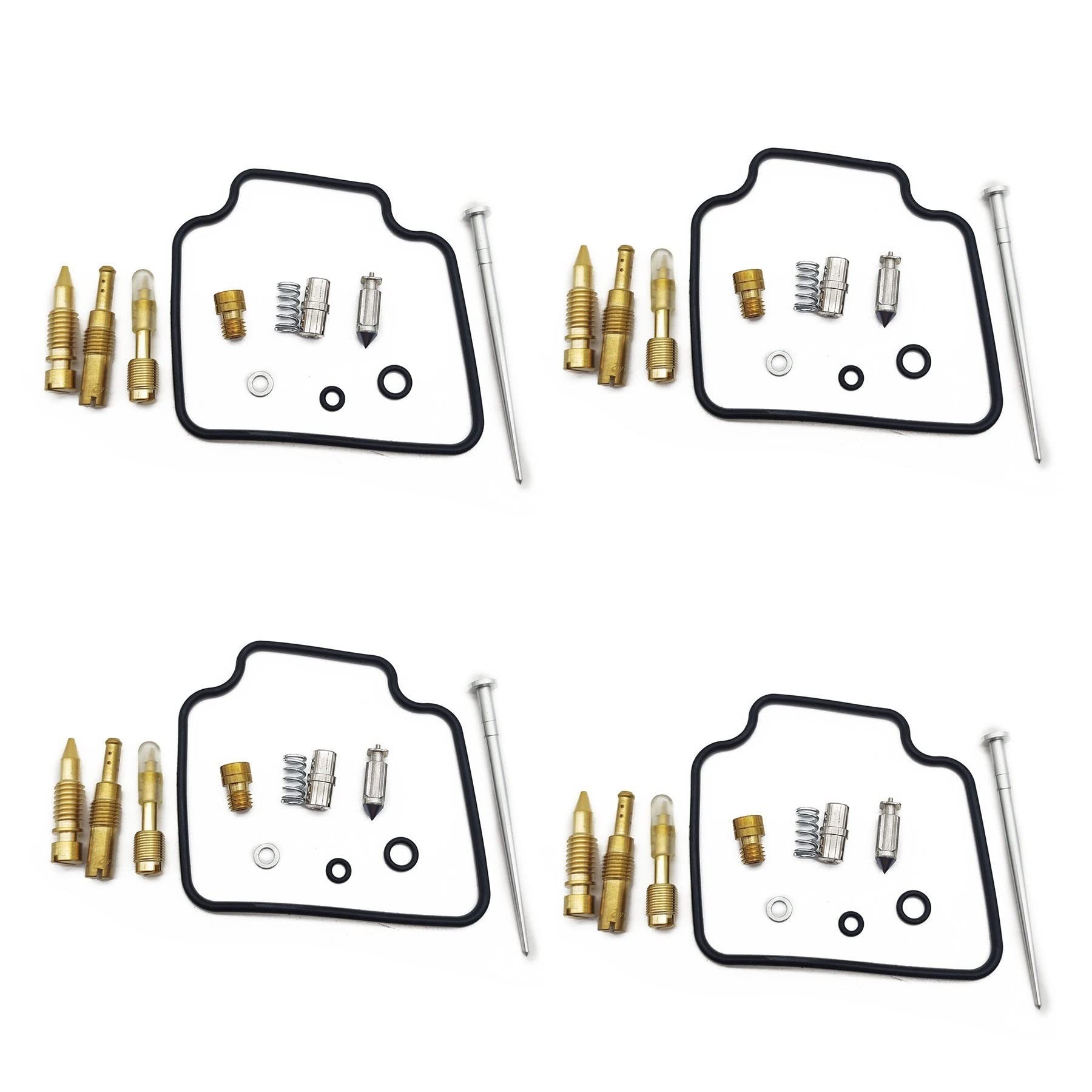 Vergaser-Reparatursatz für Honda NX650 Dominator RD08 1995–2000 NX 650 Kraftstoffsystem, Nadel-Ventildichtung, Luftschraube (4 Sets) von PTKPLGMFVF