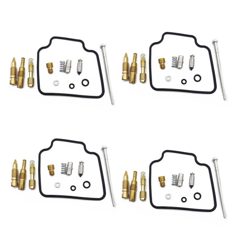 Vergaser-Reparatursatz für Honda NX650 Dominator RD08 1995–2000 NX 650 Kraftstoffsystem, Nadel-Ventildichtung, Luftschraube (4 Sets) von PTKPLGMFVF