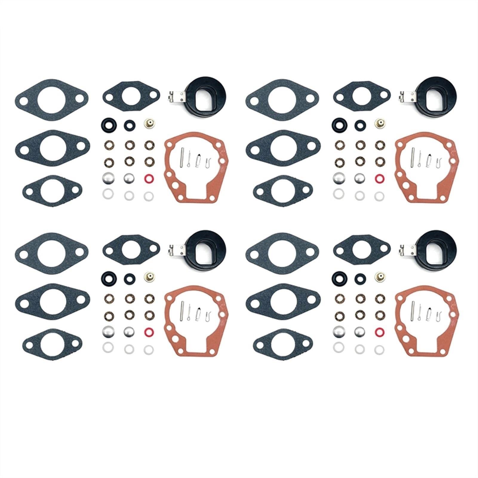 Vergaser-Reparatursatz für Johnson Evinrude 439071, 1,5 PS, 2 PS, 3 PS, 4 PS, 5,5 PS, 6 PS, 7,5 PS, 10 PS, 15 PS, 18 PS, 20 PS, Zubehörteile (4 Set) von PTKPLGMFVF