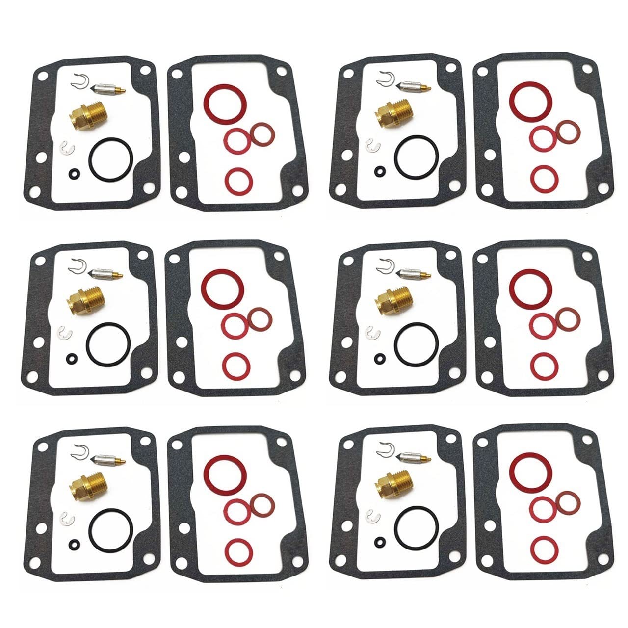 Vergaser-Reparatursatz für SPI Mikuni Aluminium VM36 VM38 (36 mm 38 mm Vergaser) SM-07080 (6 Sets) von PTKPLGMFVF