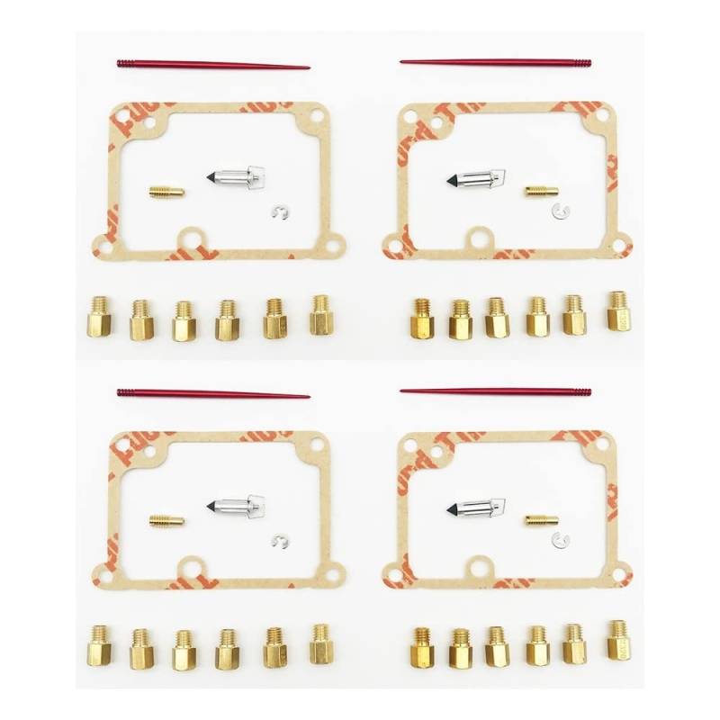 Vergaser-Reparaturset, Ersatzteile für 350 Full Jet Kit, 12 Hauptdüsen, 2 Piloten, 2 Nadeln (2 Set) von PTKPLGMFVF