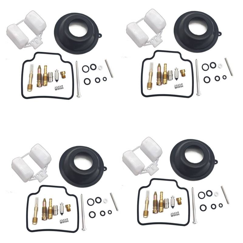 Vergaser-Reparaturset, Konfigurieren Sie Vakuummembran und Schwimmer für NC36 CB400FOUR (4 Sets) von PTKPLGMFVF