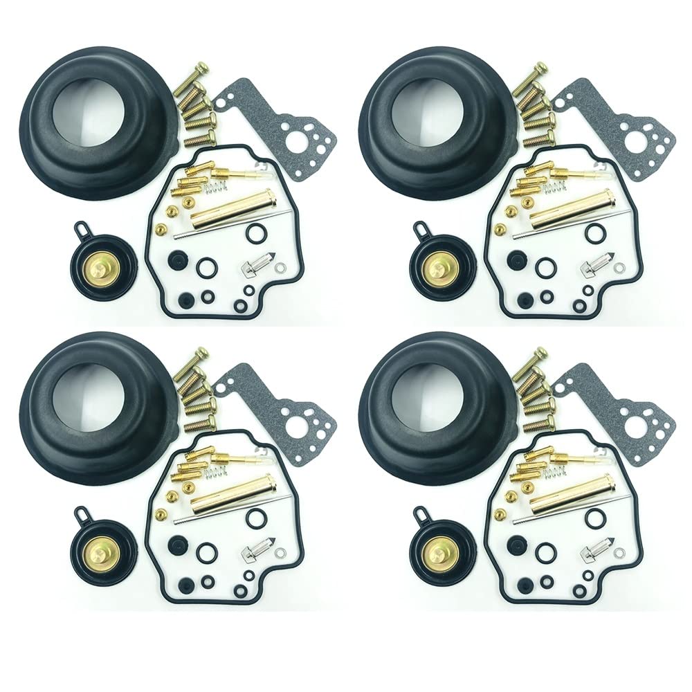 Vergaser-Umbausatz, Reparatur für V-MAX VMAX1200 VMX12 85-00 1985-2000 mit Luftabsperrventil-Membranschrauben, Sitz (4 Set) von PTKPLGMFVF