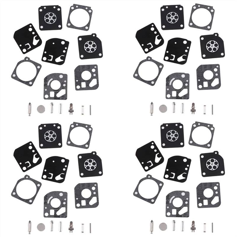 Vergaserdichtungs-Membran-Reparatur-Set für RB-29 26 cc 30 cc Vergaser-Gebläse-Trimmer, Ersatzteile (4 Set), 15 Stück von PTKPLGMFVF